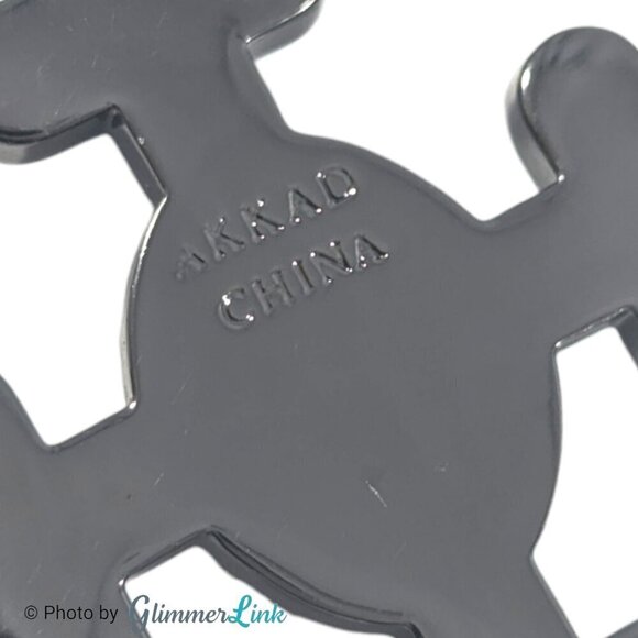 Akkad Blue & Green Sparkling Cross Black Faceted Glass Beads Necklace - Picture 11 of 12